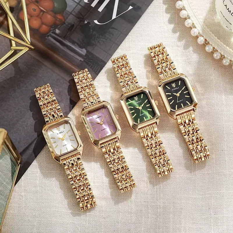 Luxury Gift Box with Hot Brand Women’s Stainless Steel Quartz Watch