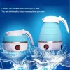 220V Mini Folding Kettle - Compact, foldable electric water heater for easy storage and travel.