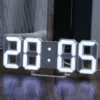Close-up view of the 3D LED digital clock, showcasing its bright, illuminated digits and sleek design.
