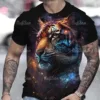 Summer 3D Printed Polo Shirt and Shorts Set for Men