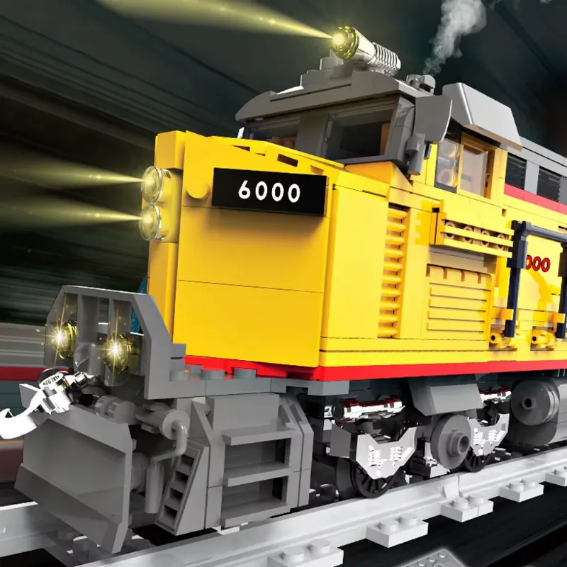 Building the AC6000CW train model from 1062pcs technical bricks