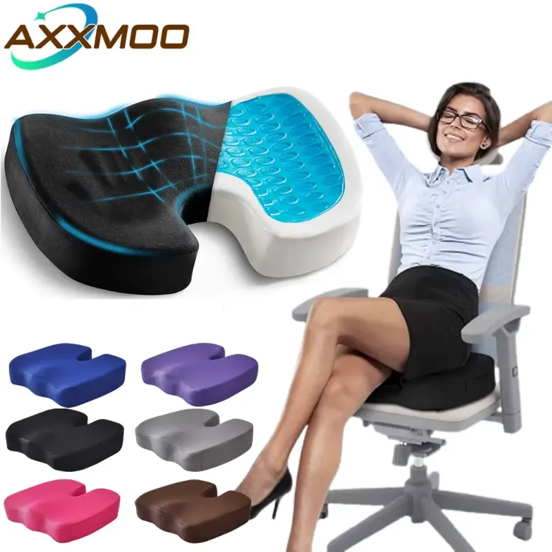 Coccyx seat cushion on office chair