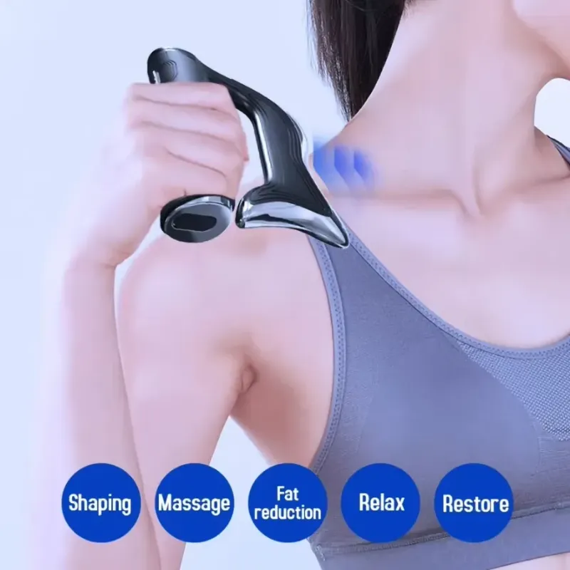 Using the Electric Gua Sha Massagerfor shaping, massage, fat reduction, relaxation, and restoration.
