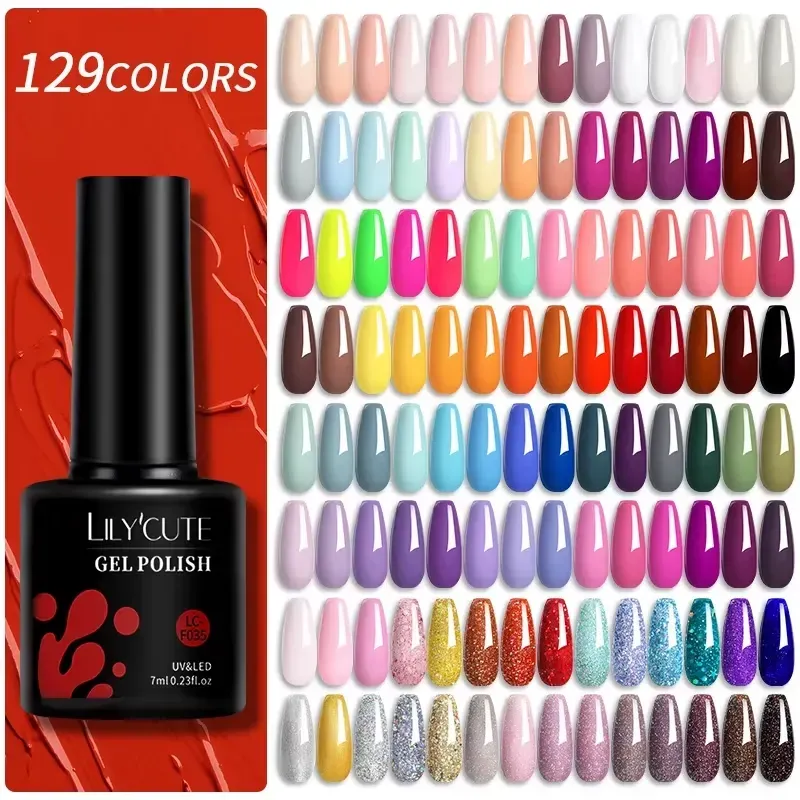 LILYCUTE 129 Gel Polish Collection – Professional Nail Art Essentials