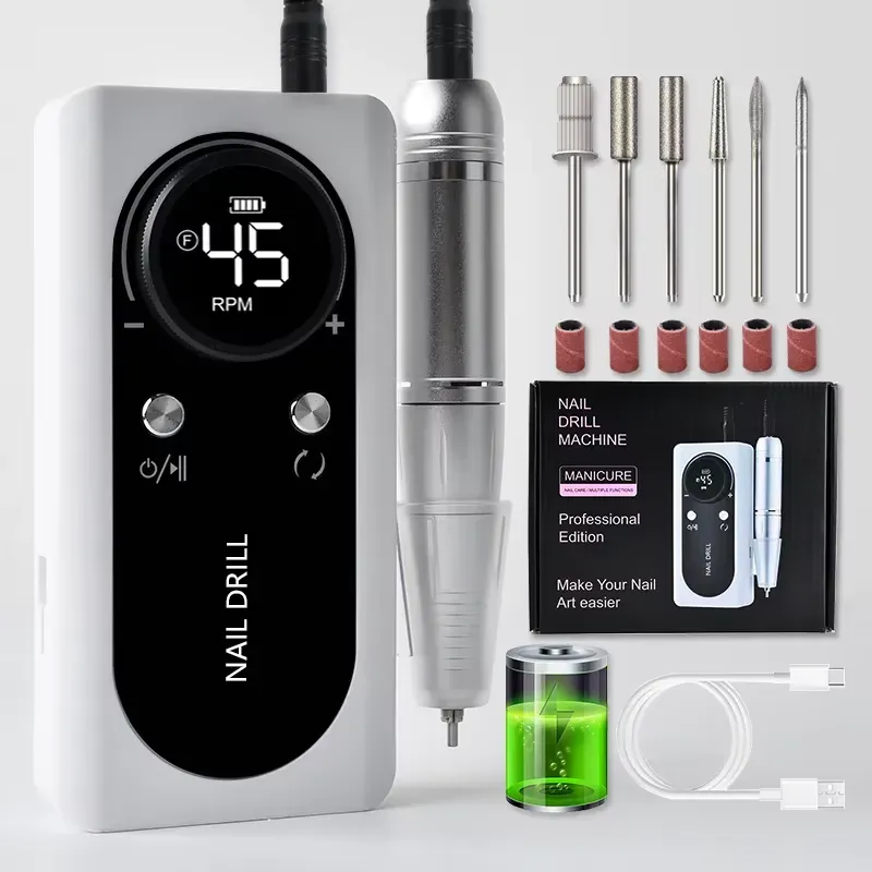 Professional nail drill machine for salon-quality manicures at home