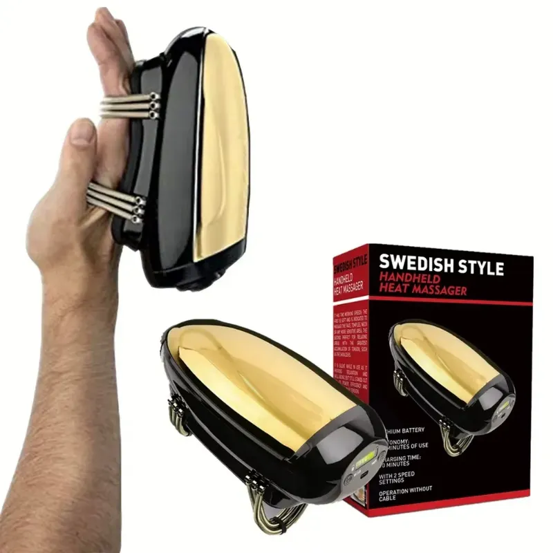 Swedish-Style Handheld Heat Massager for Professional Therapy
