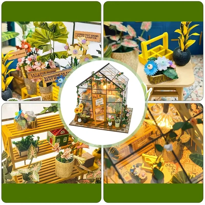 Doll Flower House Puzzle - In different sides