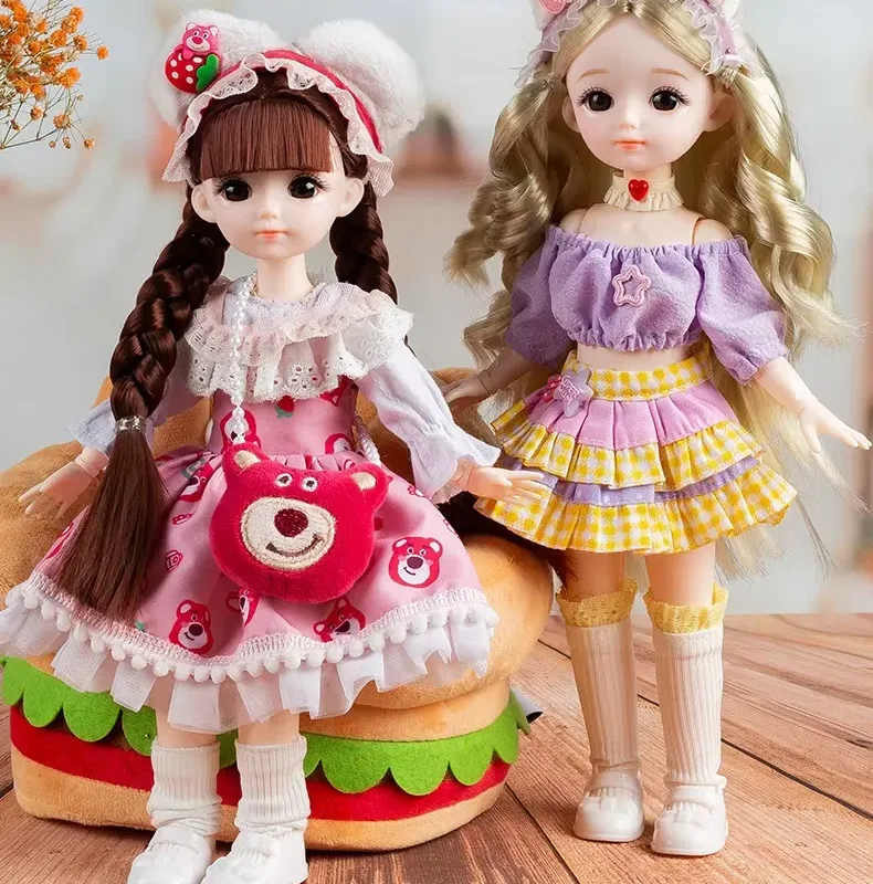 Full Set Anime Dolls - BJD toy with Lolita fashion and realistic 3D eyes