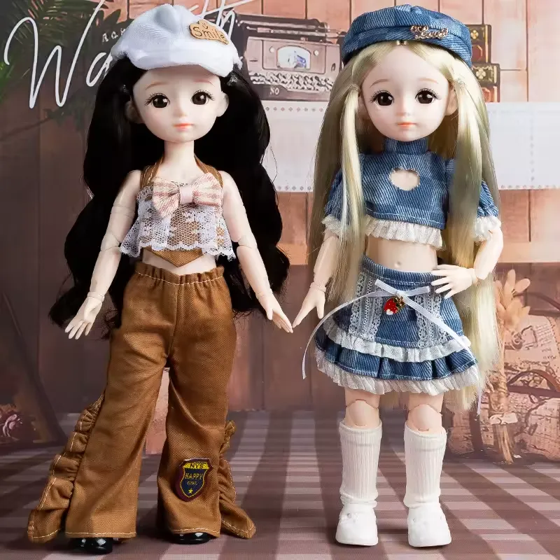 Full Set Anime Dolls - BJD toy with Lolita fashion and realistic 3D eyes