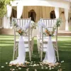 Chiffon Chair Sashes - Elegant Wedding Aisle Decoration