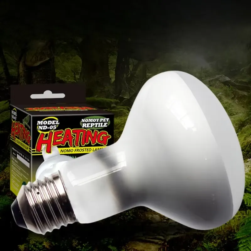 25W-100W UVA+UVB Reptile Lamp Bulb in use with a bearded dragon