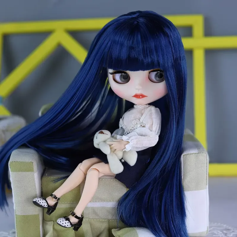 ICY DBS Blyth Doll – BJD joint body white skin blue hair doll