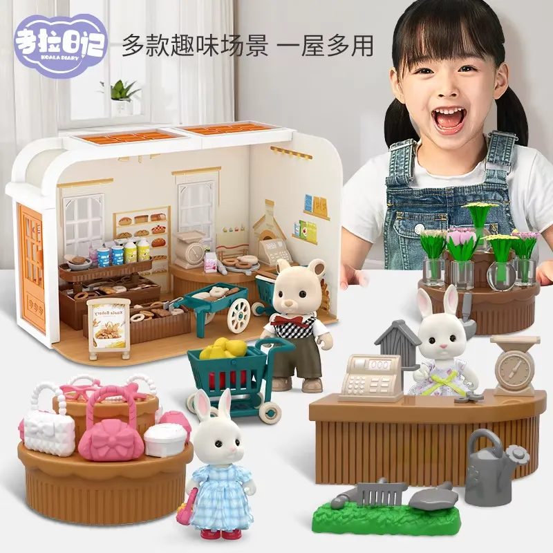 Shopping Games Dollhouse - Educational shopping-themed toy set for kids