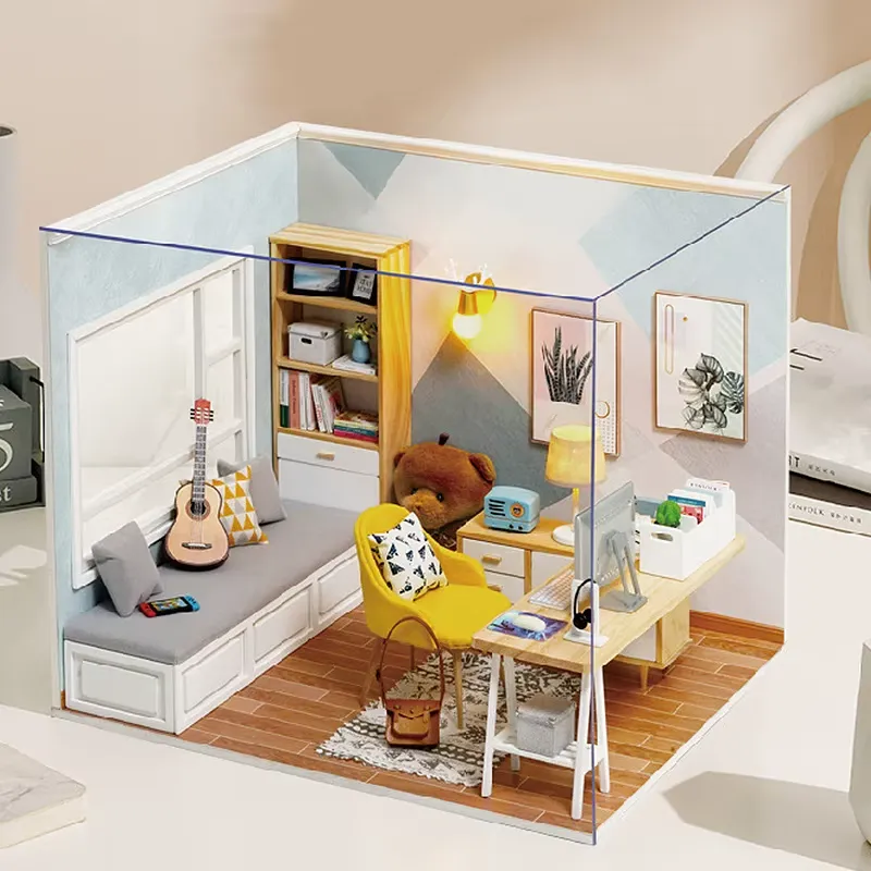 Wooden Small House Kit - From different side