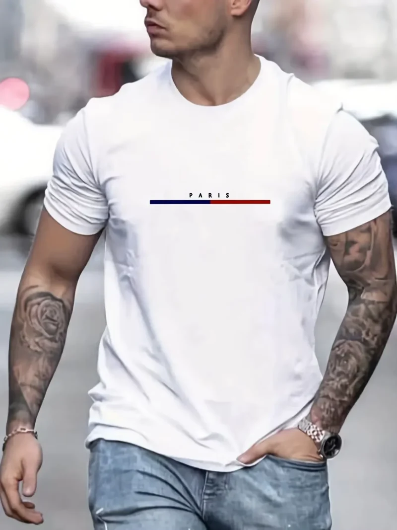 Vintage Streetwear Solid Color Men's T-Shirt – Comfortable and Stylish for Any Occasion
