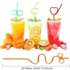 Crazy & Unique Curved Drinking Straws – Fun Shapes & Colors for Parties