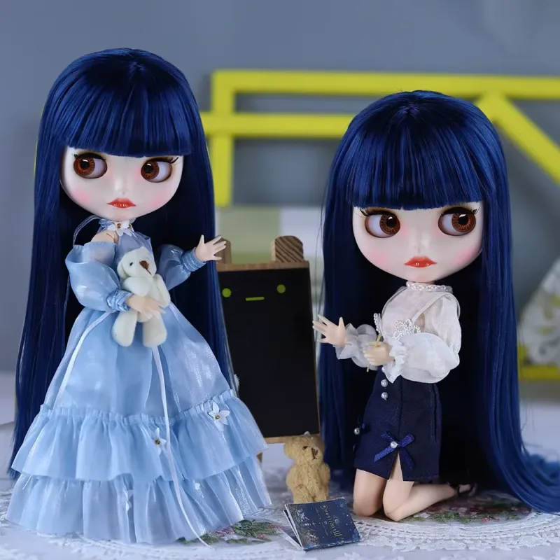 ICY DBS Blyth Doll – BJD joint body white skin blue hair doll