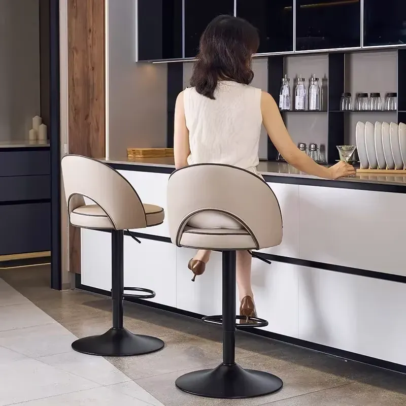 Bar Chairs Stool High – American Kitchen Bar Stools with Armrests for Home & Outdoor