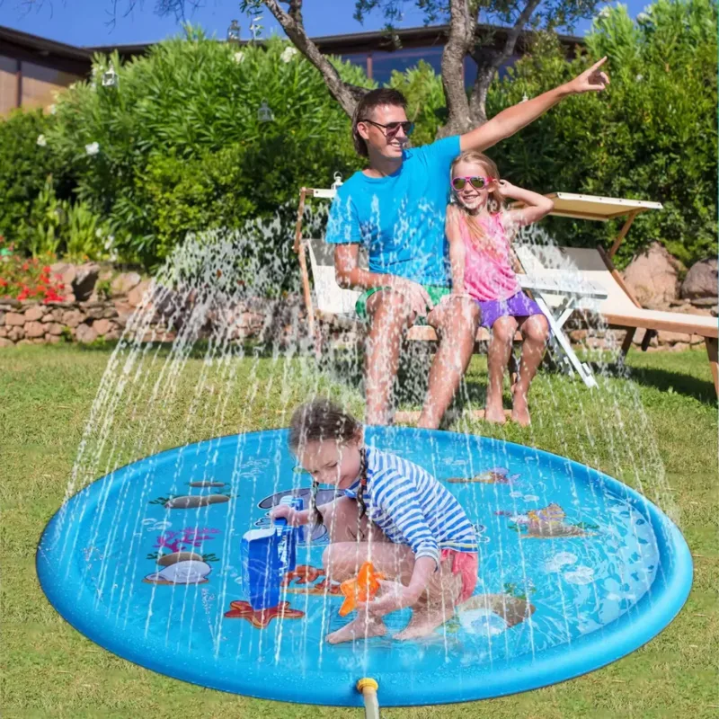 Kids Inflatable Water Play Set Up in Park