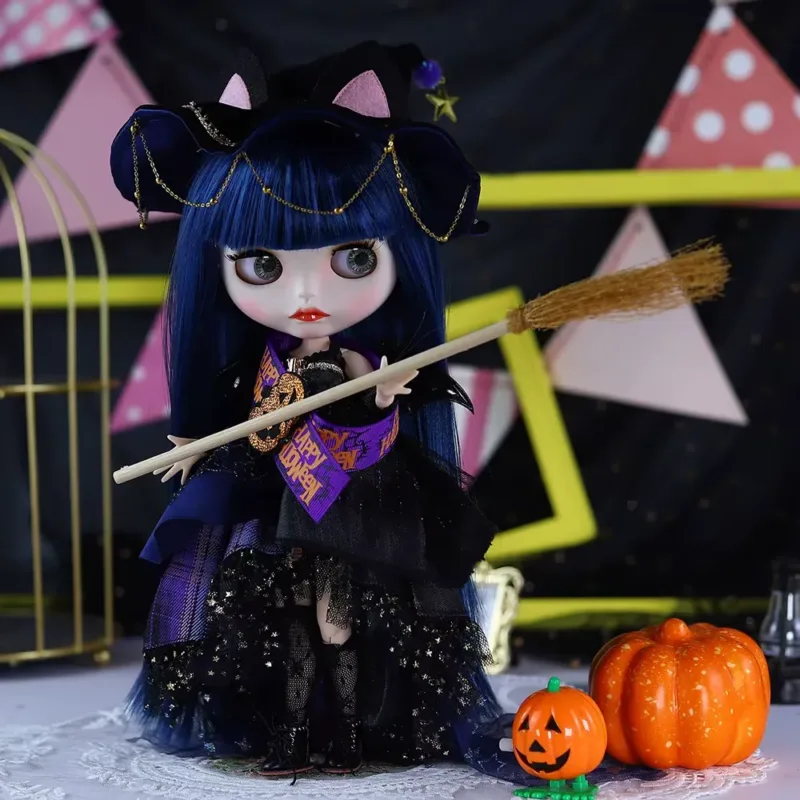 ICY DBS Blyth Doll – BJD joint body white skin blue hair doll