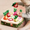 Montessori Fine Motor Skills – Color Learning Training Toy - A toddler sorting colorful pegs or beads on a Montessori-inspired activity board