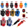 Two-Way Spinning Top Burst Launcher – Dual-direction gyro pull rod toy for spinning battles.