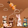 6Pcs Mini Reborn Doll – Simulation Princess Dolls Kit - A close-up of six lifelike dolls with hand-painted details, soft materials, and charming princess-themed outfits.
