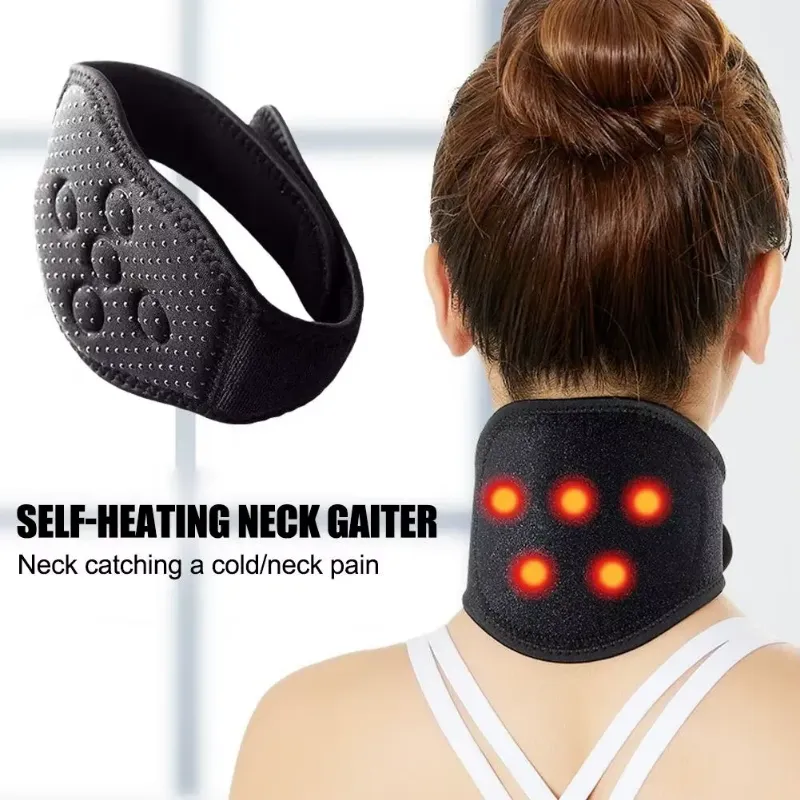 Self-Heating Neck Gaiter for Cold Prevention and Pain Relief