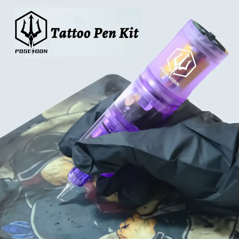 Complete POSEIDON Professional Tattoo Pen Kit for Artists