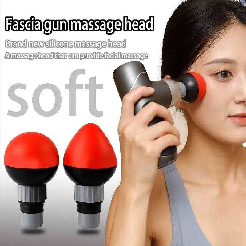 Soft Silicone Facial Massage Head for Universal Fascia Guns
