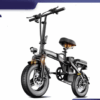 ZPW Ebike K100 adult electric bike side view with fat tires and folding frame