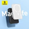 Baseus Power Bank 10,000mAh – Mini Magnetic Wireless Fast Charge for iPhone