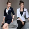 Comfortable beauty salon receptionist uniform designed for both style and functionality