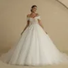 Hand-Beaded Bodice Detail - BEPEITHY Custom Wedding Dress