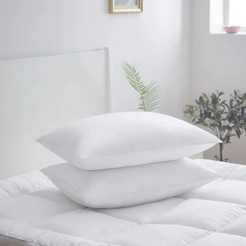 Body pillow for sleeping on bed with soft cotton fabric