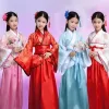 Chinese Silk Robe Costume for Girls - Traditional Kimono-Inspired Dress for Kids