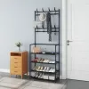 Clothes Hat Hangers Shoe Rack with Multi-Layer Storage