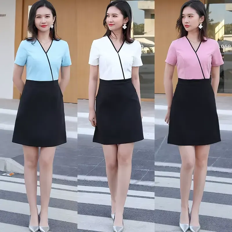 Chic and functional salon uniform for female staff