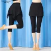 Dance Practice Pants for Women - Comfortable Cropped Leggings for Modern & Latin Dance