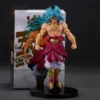 Dragon Ball Broly Figure positioned next to its packaging box, showcasing its premium quality and collectibility.