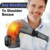 Electric Shoulder Heating Pad - 3-speed vibration thermal massager for muscle relaxation
