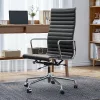 High Back Classic Genuine Leather Office Chair – Ergonomic and adjustable with genuine leather upholstery.