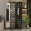 High-tech Ozone Intelligent Rotatable Shoe Cabinet - Cylindrical, 360° rotating shoe rack with ozone function