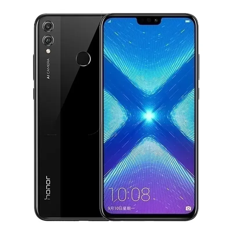HONOR 8X smartphone front view showing 6.5-inch full screen display