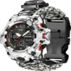 LOKMAT Rugged Sport Smart Watch ATTACK-GT with Bluetooth calling, waterproof military design, and built-in flashlight.