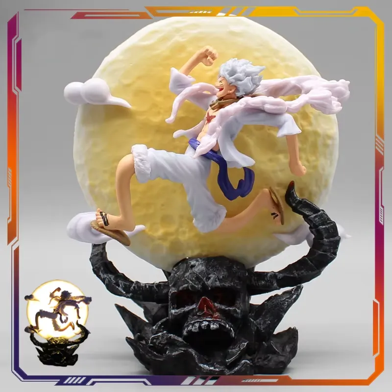 Luffy Gear 5 Figure - Bold Design with Fiery Base