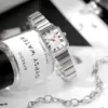 Silver zkceenier luxury wristwatch for women casual fashion