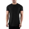 Men's Workout T-shirt in black, providing a classic and timeless look.