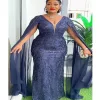 Plus Size African Party Dress - Elegant and Bold African Print