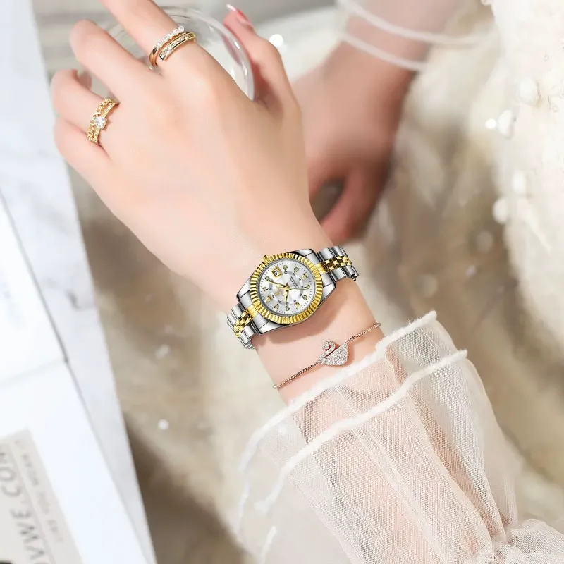 POEDAGAR luxury watches in rose gold, silver and two-tone stainless steel